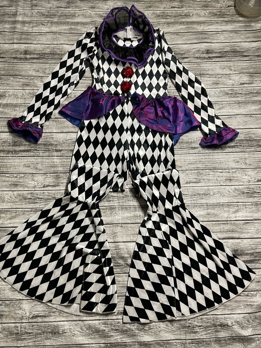 Spirit Juniors XL Clown Halloween Costume Excellent condition